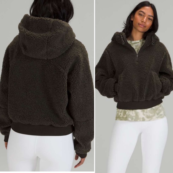Lululemon Textured Fleece 1/2 Zip - Size 10, Msrp: $138 - Picture 1 of 5